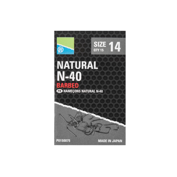 Hameçons Natural N-40 - Barbed
