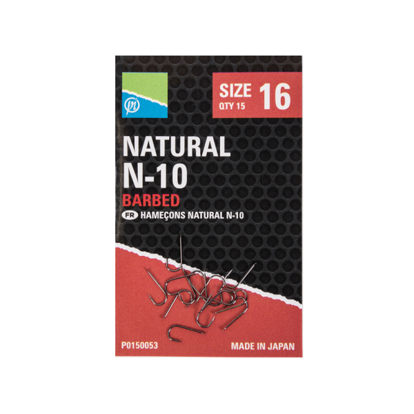 Hameçons Natural N-10 - Barbed