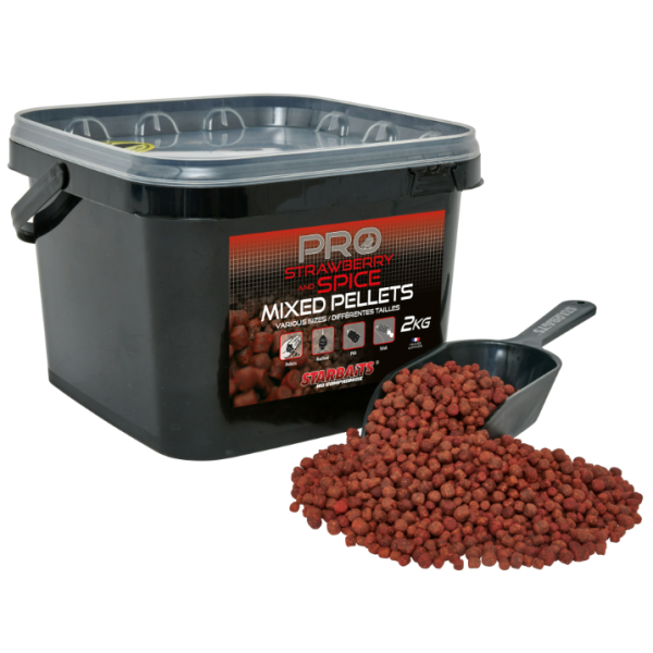 Pro Strawberry & Spice Pellets Mixed - 2KG
