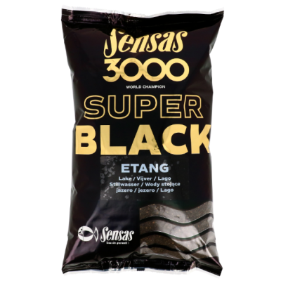 Amorce 3000 Super Black Etang - 1KG | Au Poisson d'étain