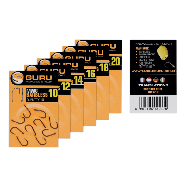 Hameçons MWG Eyed - Barbless