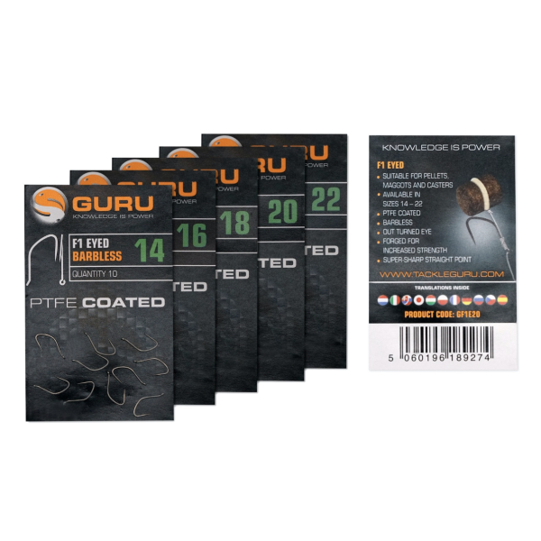 Hameçons F1 Eyed - Barbless